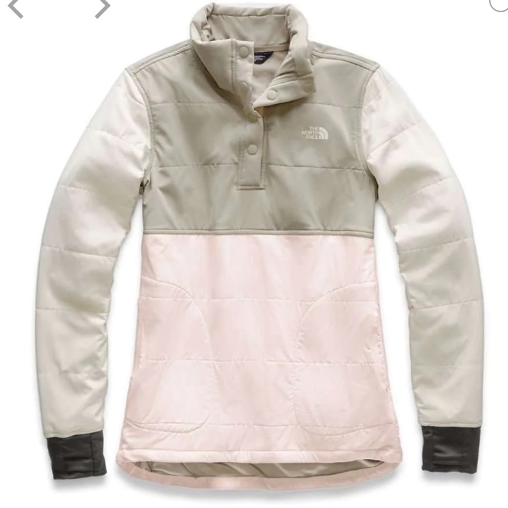The North Face Women’s Pullover light pink and grey - size Medium